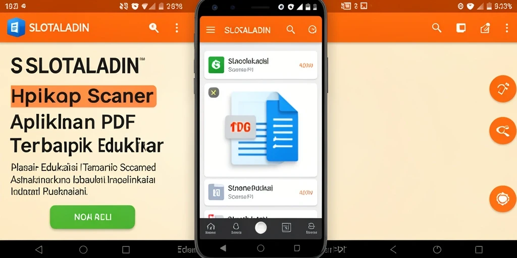 Antarmuka SLOTALADIN menunjukkan fitur pemindaian PDF yang intuitif.